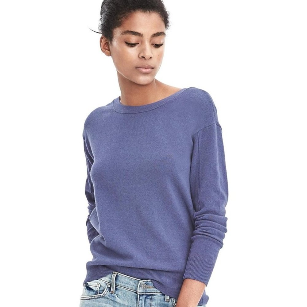 NWT Banana Republic Drape Back Boatneck Sweater